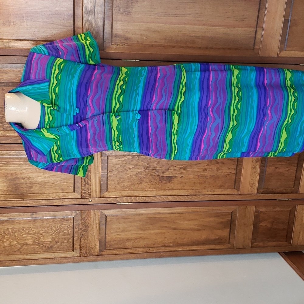 Spencer Jeremy Vintage Women's Silk Sheath Dress and Jacket Set Sz 6